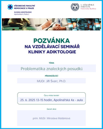 Klinika adiktologie 1. LF UK a VFN v Praze logo