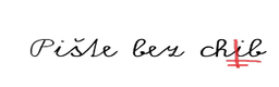 Pište bez chyb logo